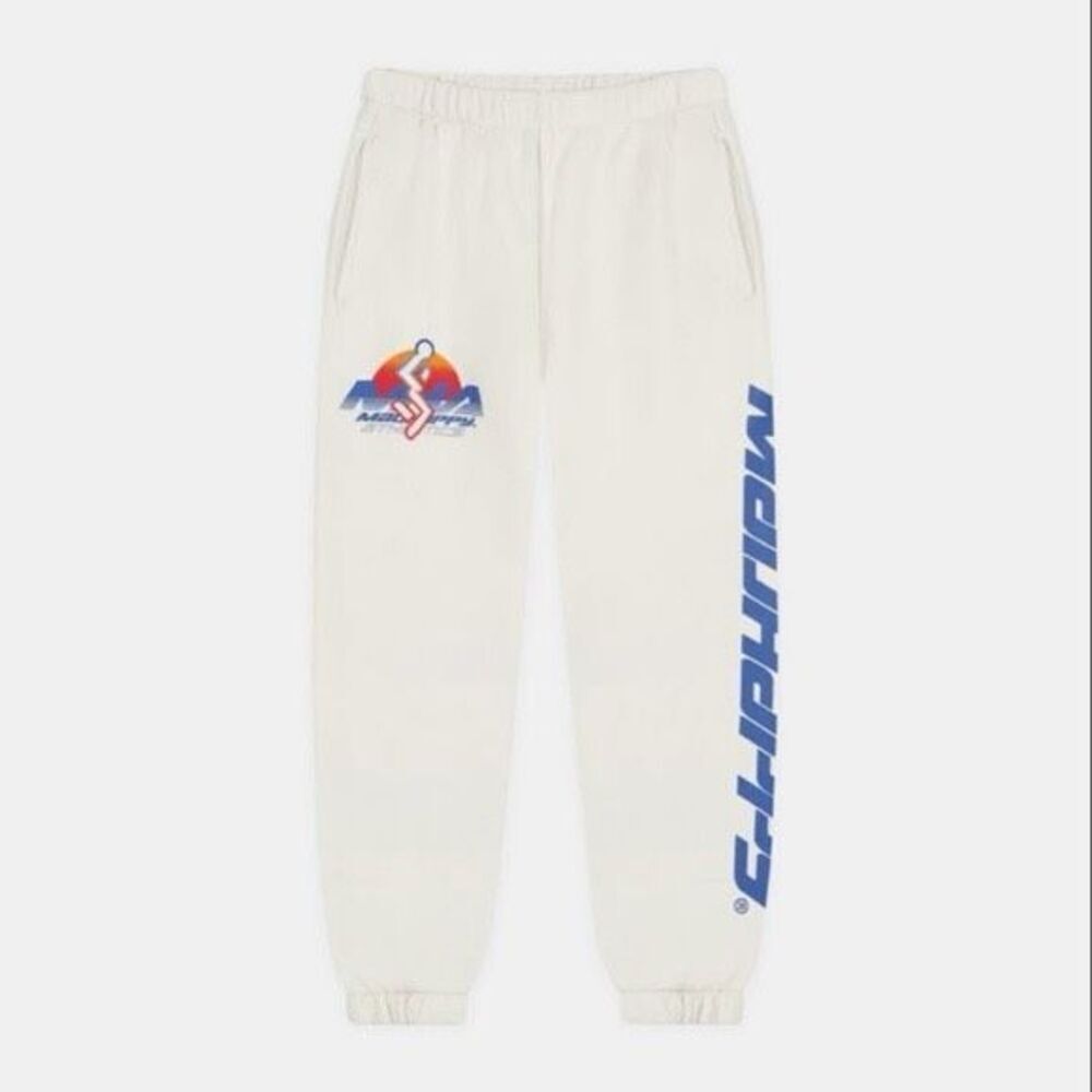 Madhappy Athletic Graphic White Sweatpants Joggers Medium